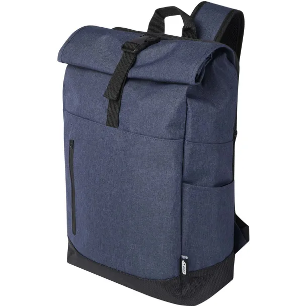 Hoss 15.6" roll-up laptop backpack - Unbranded Navy Blue