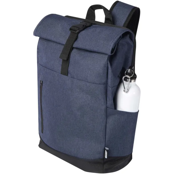 Hoss 15.6" roll-up laptop backpack - Unbranded Navy Blue