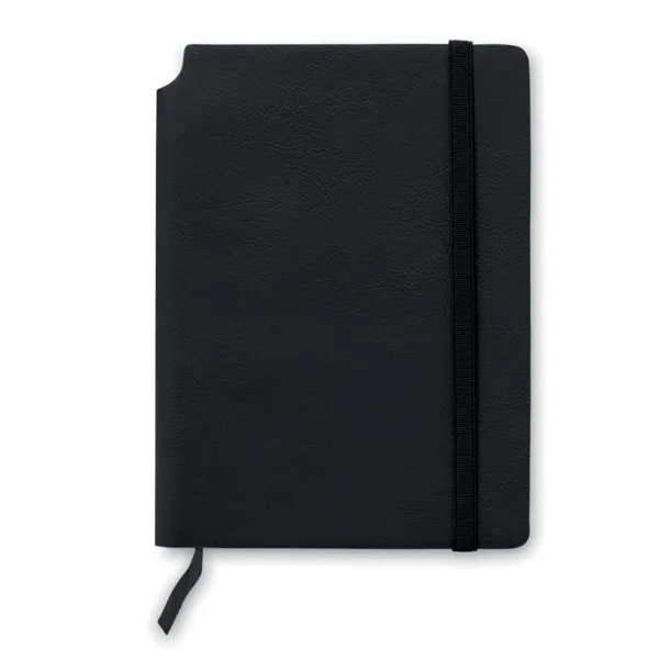 SOFTNOTE Notebook PU cover lined paper Black