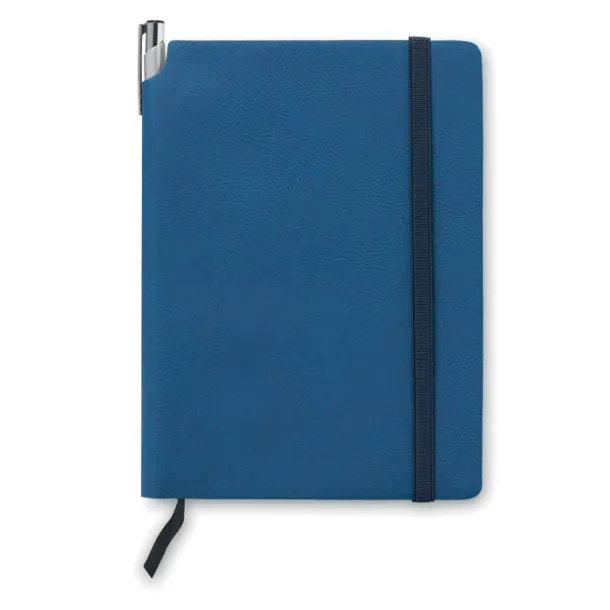 SOFTNOTE Notebook PU cover lined paper Blue