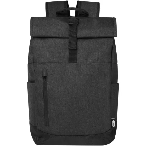 Hoss 15.6" roll-up laptop backpack - Unbranded Heather Charcoal