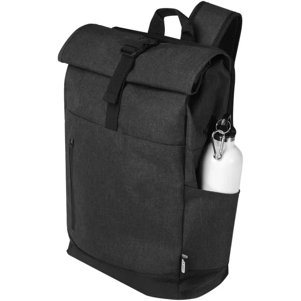 Hoss 15.6" roll-up laptop backpack - Unbranded Heather Charcoal