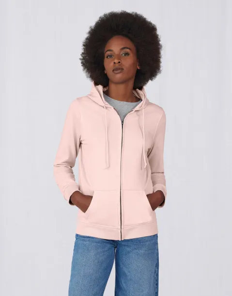  Ženski hoodie od organskog pamuka s patentnim zatvaračem, 280 g/m² - B&C