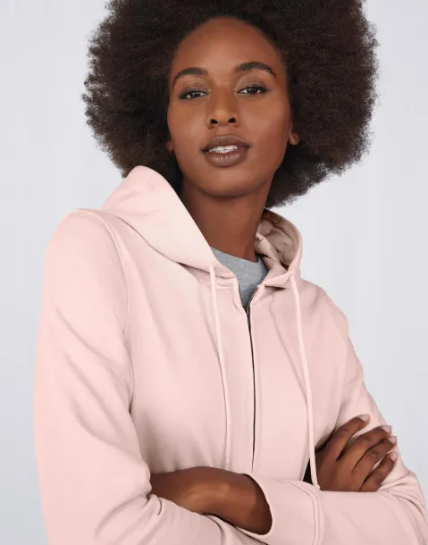  Ženski hoodie od organskog pamuka s patentnim zatvaračem, 280 g/m² - B&C