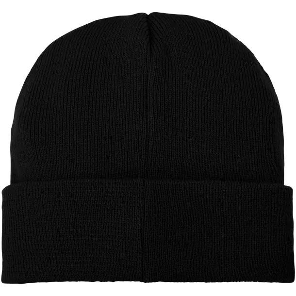 Boreas beanie with patch - Elevate Essentials Solid black