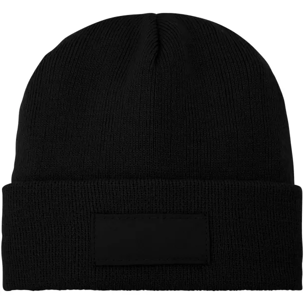 Boreas beanie with patch - Elevate Essentials Solid black