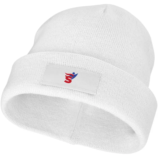 Boreas beanie with patch - Elevate Essentials White