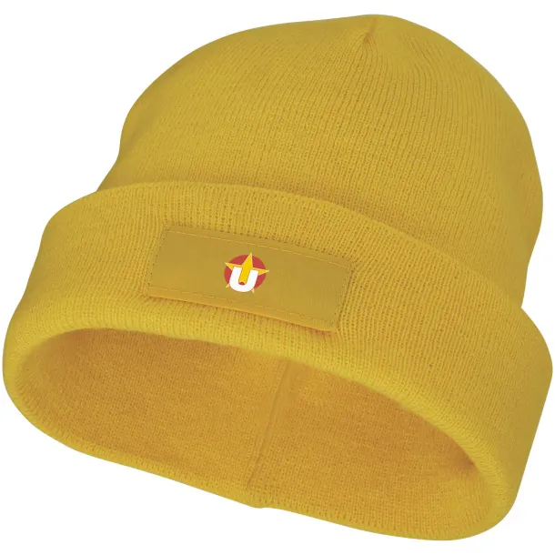 Boreas beanie with patch - Elevate Essentials Yellow