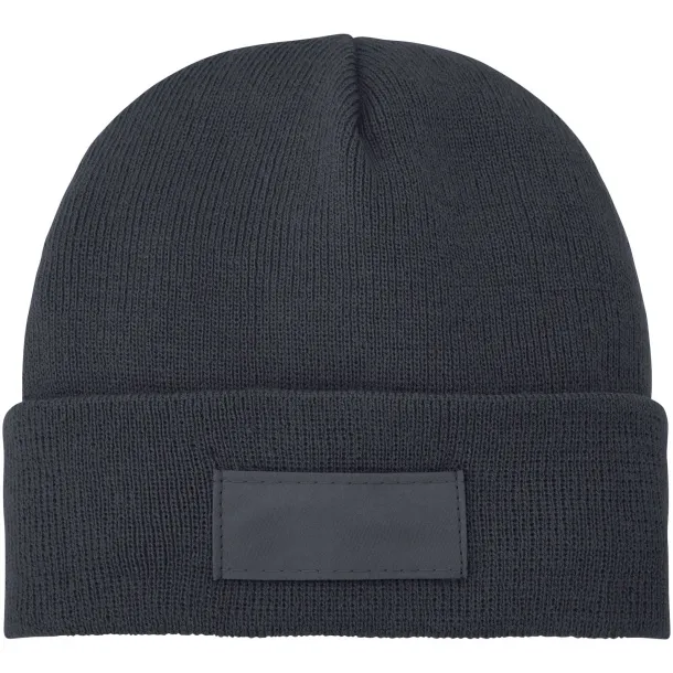 Boreas beanie with patch - Elevate Essentials Storm grey