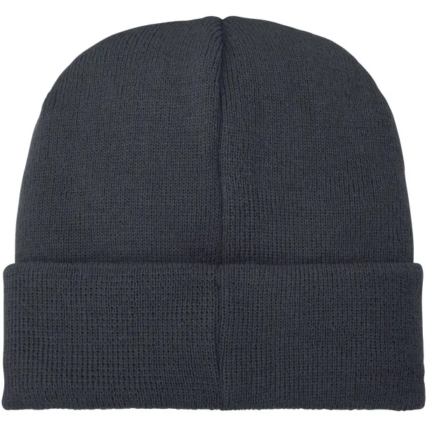 Boreas beanie with patch - Elevate Essentials Storm grey