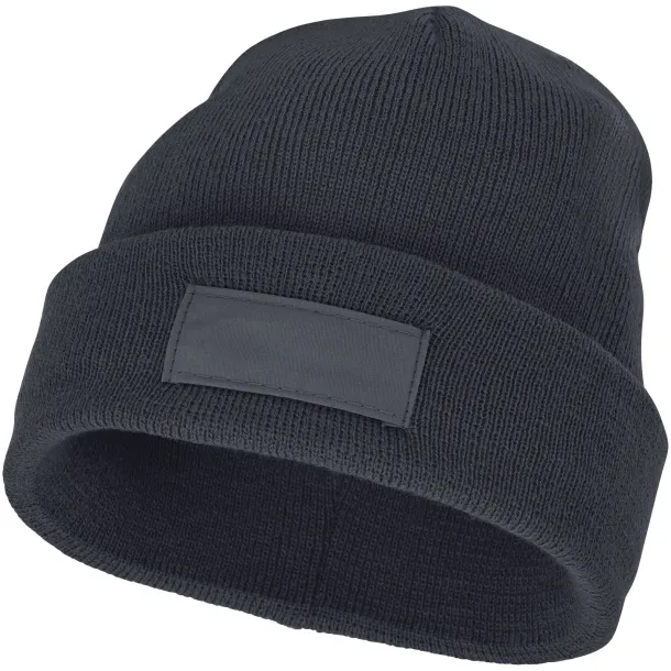 Boreas beanie with patch - Elevate Essentials Storm grey