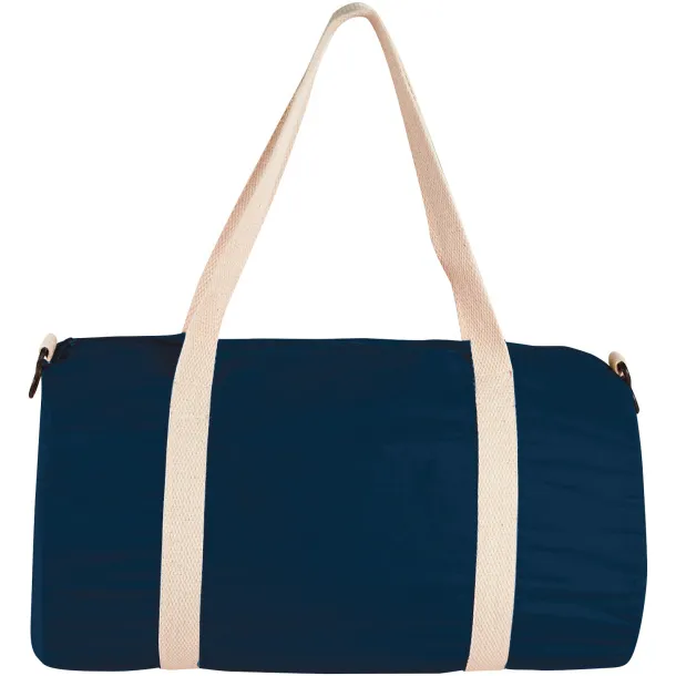 Cochichuate cotton barrel duffel bag Navy Blue