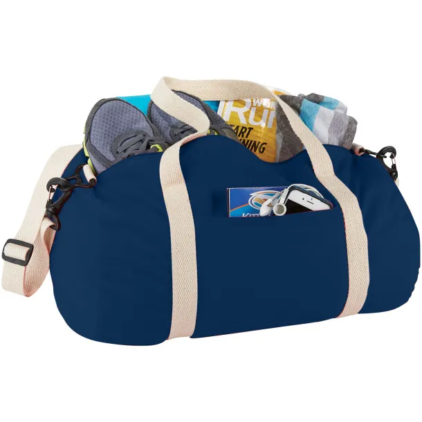 Cochichuate cotton barrel duffel bag Navy Blue