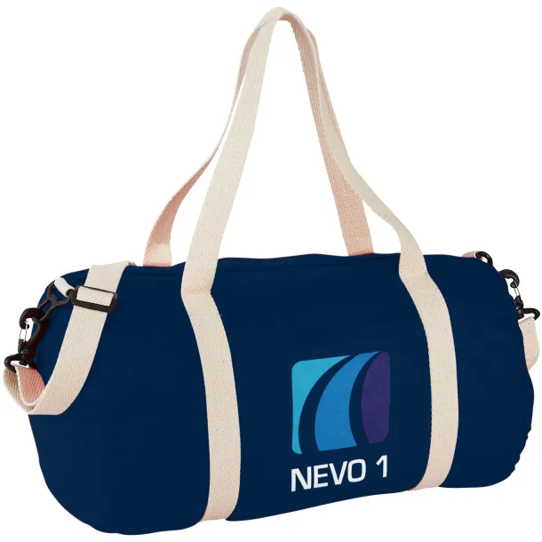 Cochichuate cotton barrel duffel bag Navy Blue