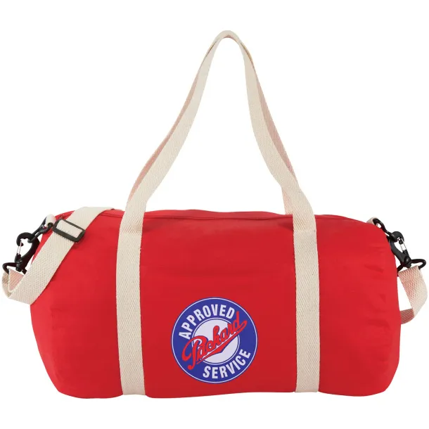 Cochichuate cotton barrel duffel bag Red