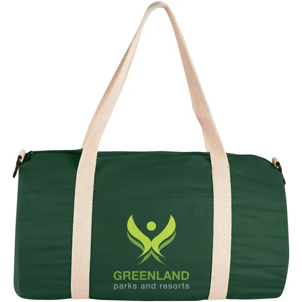 Cochichuate cotton barrel duffel bag Forest green