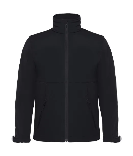  Djačja softshell jakna s kapuljačom - B&C Outerwear Crna