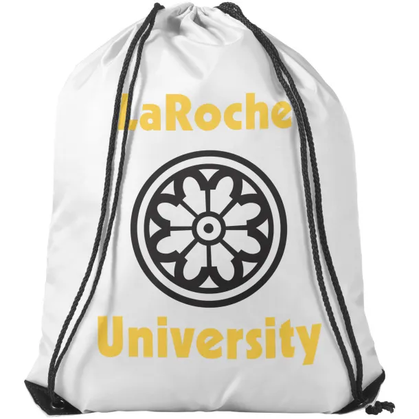 Oriole premium drawstring backpack White