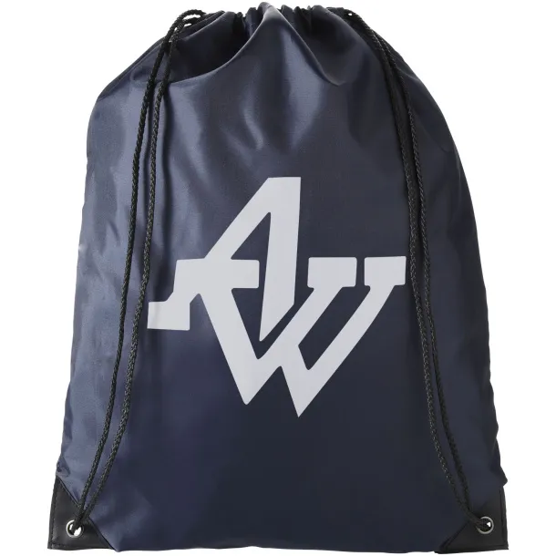 Oriole premium drawstring backpack Navy Blue