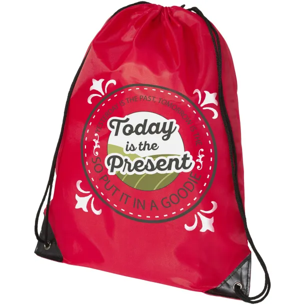 Oriole premium drawstring backpack Red