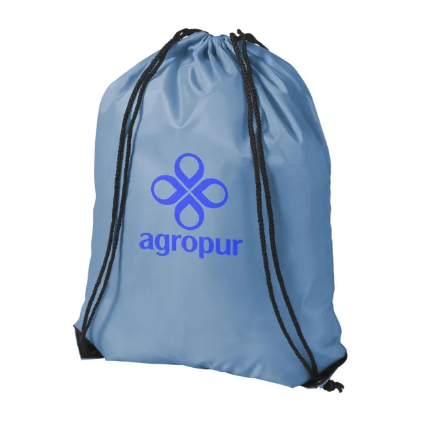 Oriole premium drawstring backpack Light blue