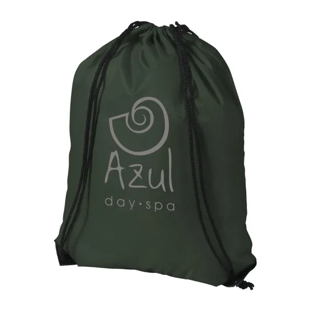 Oriole premium drawstring backpack Forest green