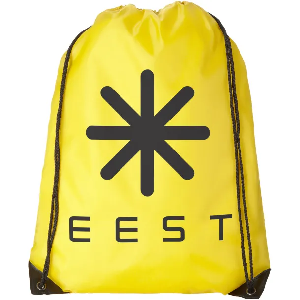 Oriole premium drawstring backpack - Unbranded Yellow