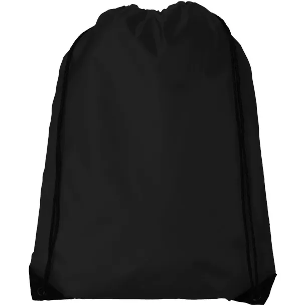 Oriole premium drawstring backpack Solid black