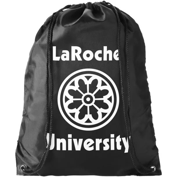 Oriole premium drawstring backpack Crna