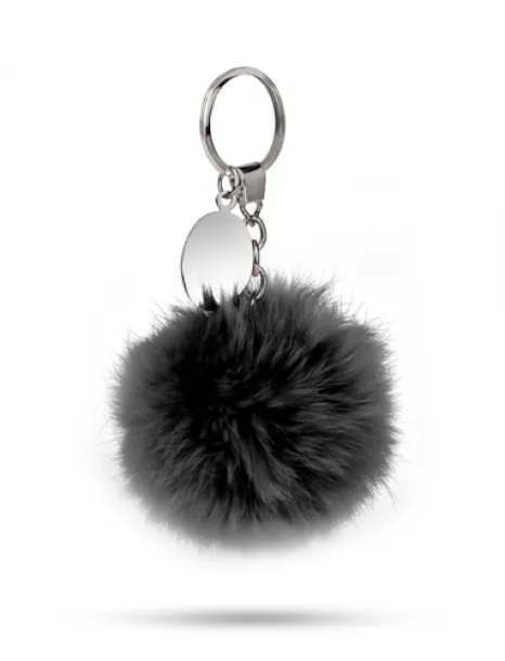 POMPON Keychain Black