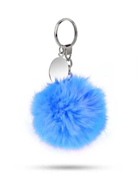 POMPON Keychain Blue