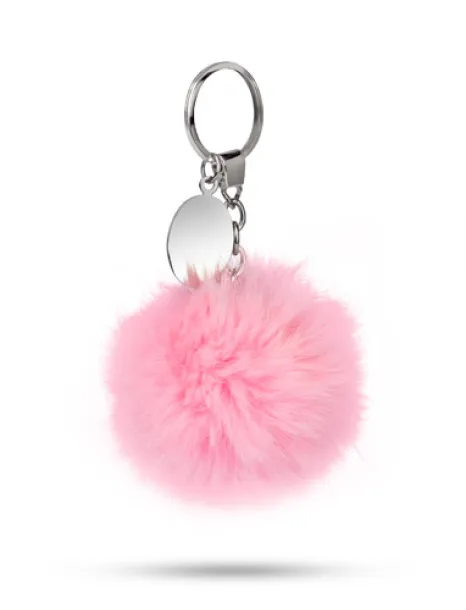 POMPON Keychain Pink