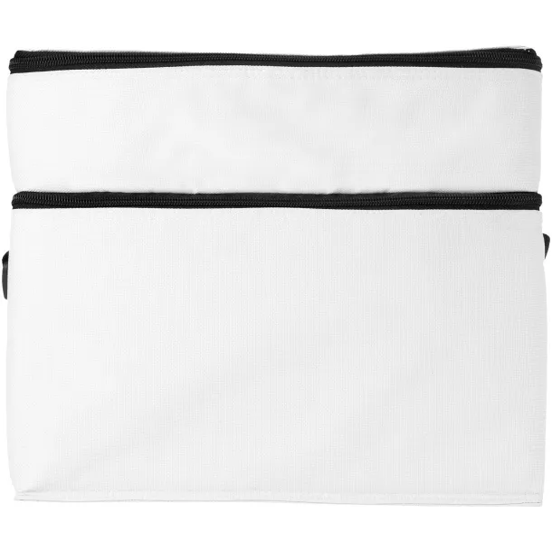 Oslo 2-zippered compartments cooler bag - Unbranded White