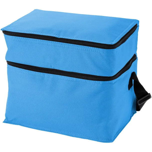 Oslo 2-zippered compartments cooler bag - Unbranded Process blue