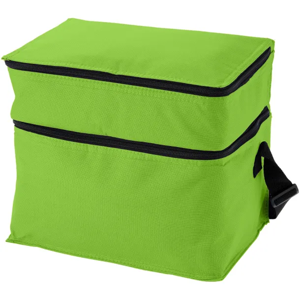 Oslo 2-zippered compartments cooler bag - Unbranded Lime