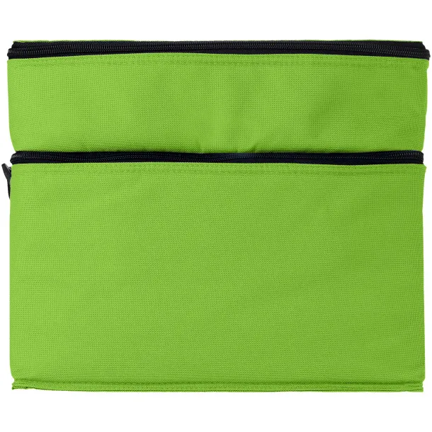 Oslo 2-zippered compartments cooler bag - Unbranded Lime