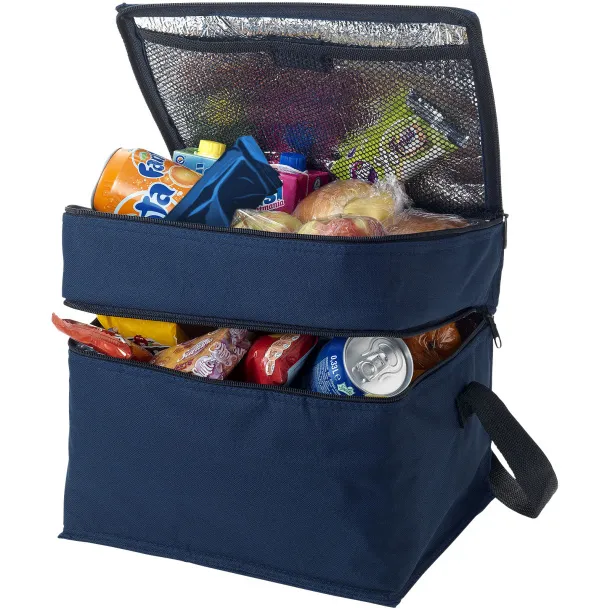 Oslo 2-zippered compartments cooler bag - Unbranded Navy Blue