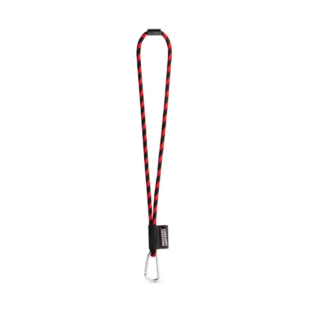  Lanyard Tube Long Set II Black Red