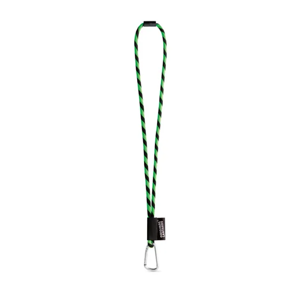  Dugačka personalizirana Tube vezica 308 - Light green Crna