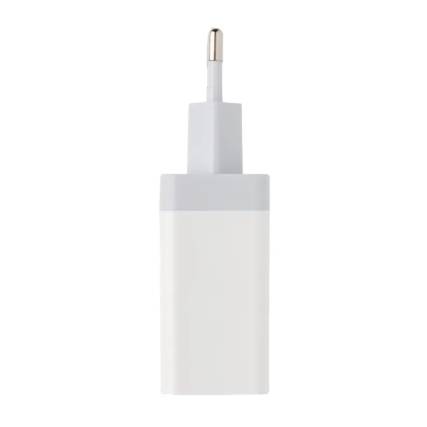 30W Fast wall charger dual output with PD White  30W Fast wall charger dual output with PD White