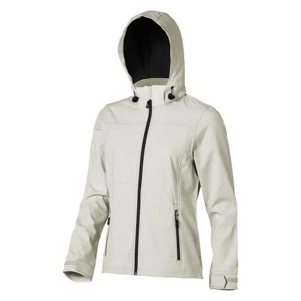 Langley softshell ladies jacket - Elevate Life Light grey