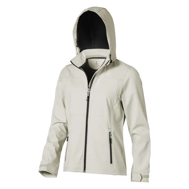 Langley softshell ladies jacket - Elevate Life Light grey