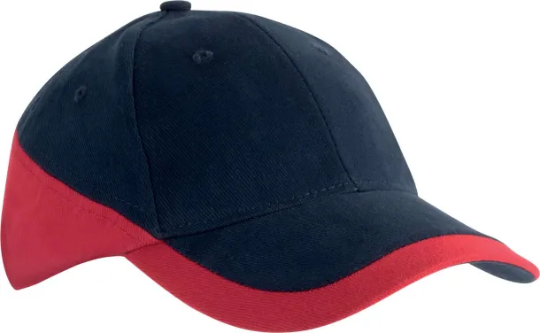 RACING TWO-TONE 6 PANEL CAP - K-UP Navy Red