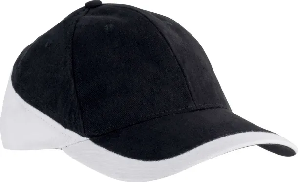 RACING TWO-TONE 6 PANEL CAP - K-UP Black White