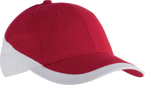 RACING TWO-TONE 6 PANEL CAP - K-UP Red White