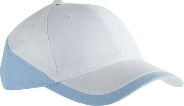 RACING TWO-TONE 6 PANEL CAP - K-UP White Sky blue