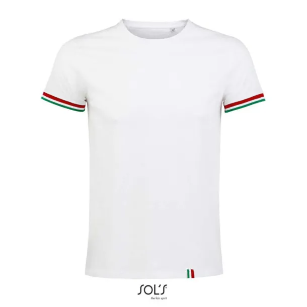  SOL'S RAINBOW MEN - SHORT SLEEVE T-SHIRT - SOL'S White Red