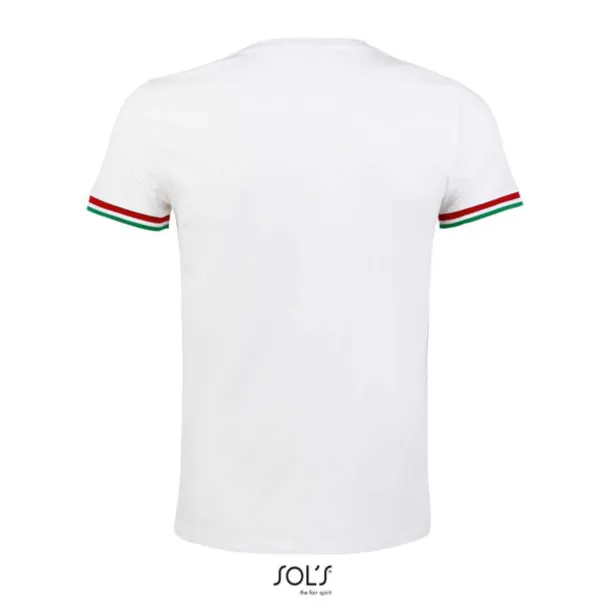  Muška majica kratkih rukava - 155 g/m² - SOL'S Bijela Crvena