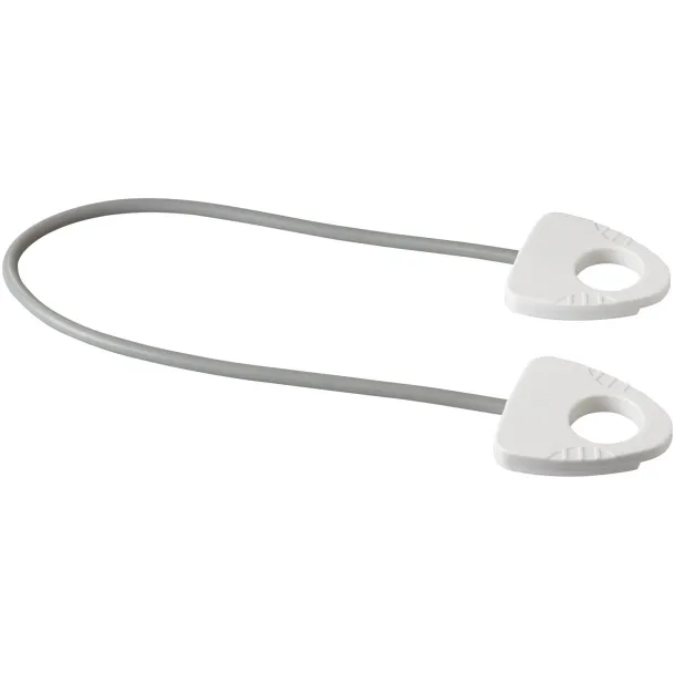 Dolphin elastic fitness band with handle - Bullet White