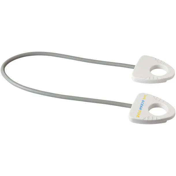 Dolphin elastic fitness band with handle - Bullet White